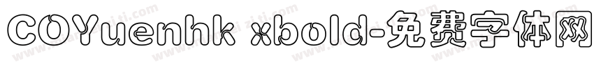 COYuenhk xbold字体转换
